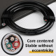 MKII High-power OCC 5N Silver-plated Audio Power Cable Bulk Cable 3*11Awg Core 