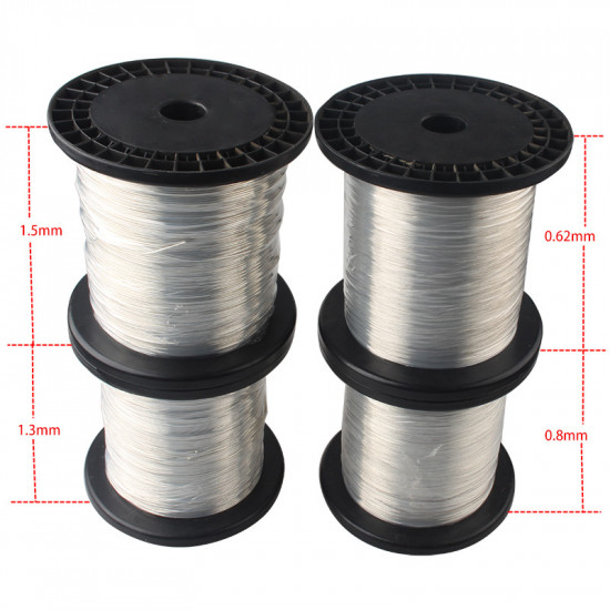 0.62mm/0.8mm/1.3mm/1.5mm High Purity Oxygen Free Pure Silver DIY Hifi Audio Signal Bulk Cable