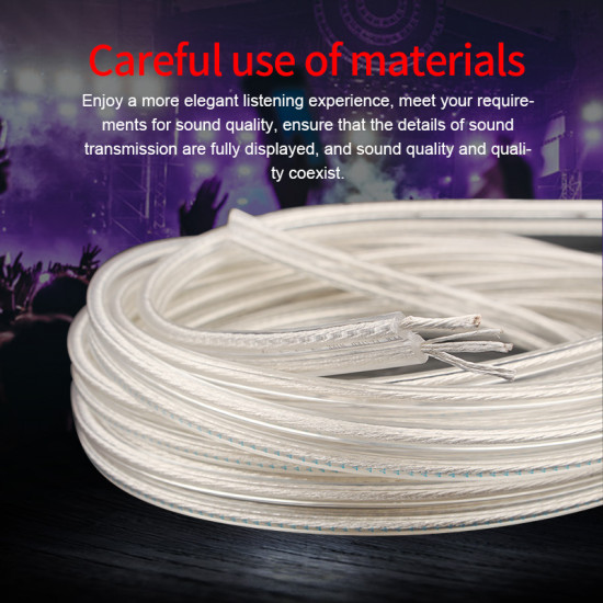 15awg/13awg OCC silver-plated high-fidelity speaker Bulk cable 