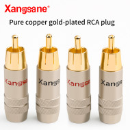 4 Pcs Rca Pure Copper Gold-plated DIY Welding Plug 