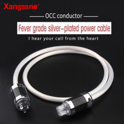 5N OCC Silver-plated HiFi Audio Power Cable 