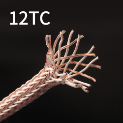 8TC/12TC OCC High Fidelity HiFi Audio Cable Connecting Power Amplifier Bulk Speaker Cable Wire 16/24 Strand