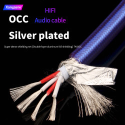 SP-7001Ag 7N 4 x OCC silver-plated bulk cable audio cable USB cable signal cable XLR connecting cable coaxial BNC