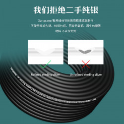 SP-9003Ag Hifi 4 Core 6N Single Crystal Pure Silver Audio Signal Cable DIY RCA XLR Power Cable