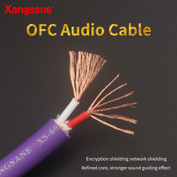 601Ag Audiophile Subwoofer 6N Oxyge Free Copper (OFC) RCA XLR Audio Bulk Cable