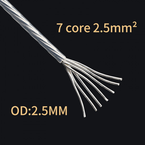 Pure Silver 2.5mm²/2.15mm²  13AWG 14AWG Audio Machine Inner Cable DIY Headphone Signal Rca Xlr AUX Car Bulk Cable