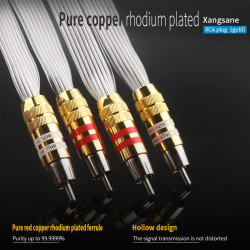 Audiophile OCC Silver-plated Audio Hifi Rca Cable 