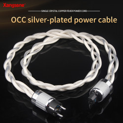 5N OCC Silver Plated AU/EU/US Audio Power Cable 