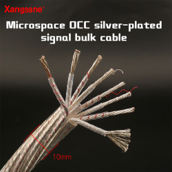 HiFi Micro Space Cable Double Shielded OCC Silver-plated Core DIY RCA XLR Power Audio Bulk Cable