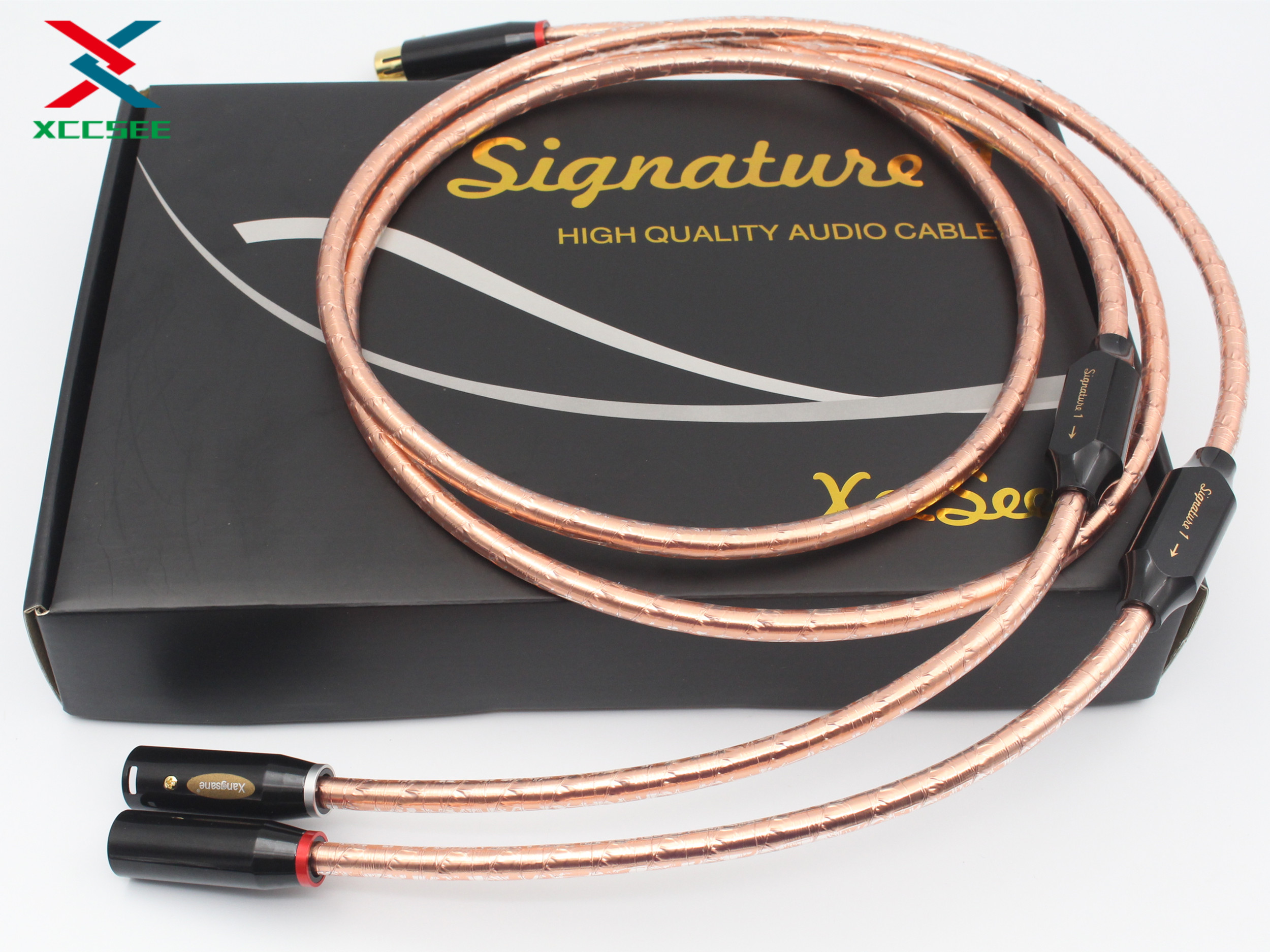 XccSee OFC Square core copper conductor HIFI Audio Signal Line XLR