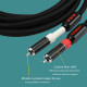 9003Ag 6N Single Crystal Pure Silver Rca Cable 