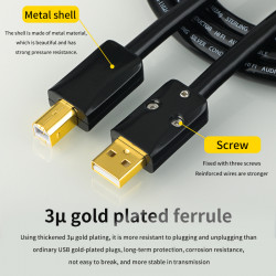 4n Pure Silver Usb Cable A To B Data Cable DAC 