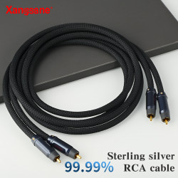 1101Ag 4N 99.99% Pure Silver Audio Cable RCA cable 