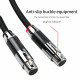 Xangsane High Fidelity 6N Pure Silver Xlr Cable Carbon Fiber Fidelity Plug Amplifier CD Connection Cable