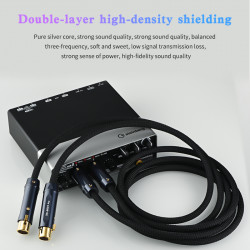 Audio 4N Pure Silver XLR Cable Amplifier Microphone Connection Cable