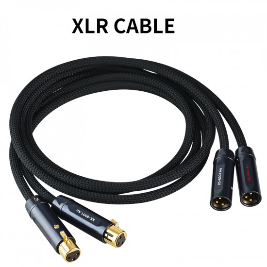 Audio 4N Pure Silver XLR Cable Amplifier Microphone Connection Cable