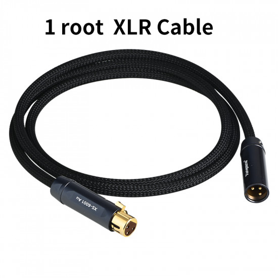 Audio 4N Pure Silver XLR Cable Amplifier Microphone Connection Cable