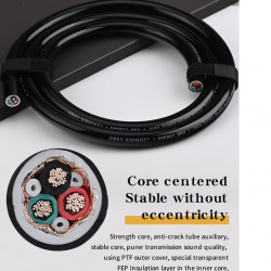 MKII High-power OCC 5N Silver-plated Audio Power Cable Bulk Cable 3*11Awg Core 