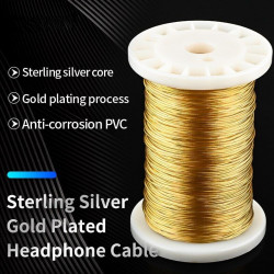 Pure Silver + Gold Plated Machine Inner Line for DIY Audio Cable USB Decoding Type C