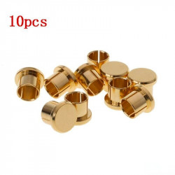 10 x Audio Female RCA Plug Cap Protector Dust Proof Gold Plated Socket Cover