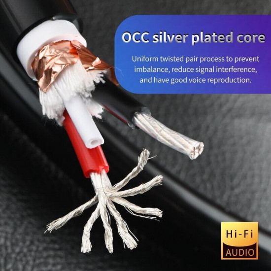 MKII 2 x 13AWG 6N Pure Copper OCC Silver Plated Hifi DIY Bulk Speaker Cable