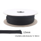3mm/5mm/8mm/12mm/15mm/20mm Advanced Black Pure Cotton Shock Absorption Net Audio Hifi Signal Cable Power Cable Speaker Cable Net