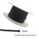 3mm/5mm/8mm/12mm/15mm/20mm Advanced Black Pure Cotton Shock Absorption Net Audio Hifi Signal Cable Power Cable Speaker Cable Net