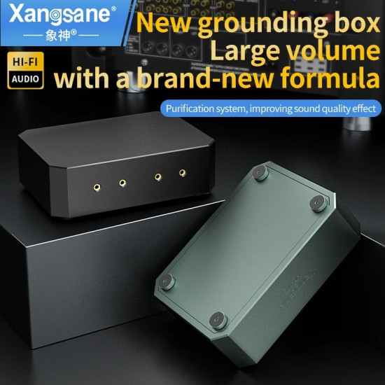 Xangsane HD-80S Grounding Box Audio Amplifier Vehicle-mounted Electronic System Purification Anti-interference