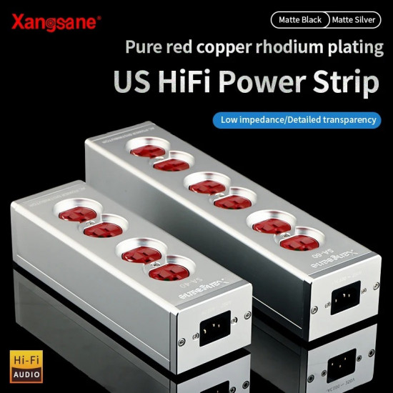 US HiFi Power Filter Socket - Pure Red Copper Audio Grade Power Outlet for High End Home Theater System