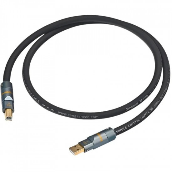 6N Single Crystal Copper USB Cable A to B for OTG Decoding Connection Decoder Desktop Computer Laptop Data