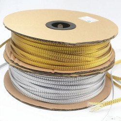Gold Foil / Silver Foil Foil Audio Cable Net Shock-proof Interference Signal Speaker Wire Braided Sleeving Shock-absorbing Net