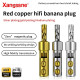 Xangsane Integrated Pure Red Copper Gold-plated Rhodium Plated Silver Plated Hifi Banana Plug Speaker Cable Terminal