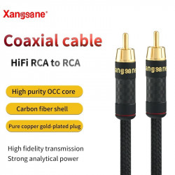 Xangsane 5N OCC Digital Coaxial Audio Cable 75 Ω Subwoofer Cable Output SPDIF TV Power Amplifier Connection Line