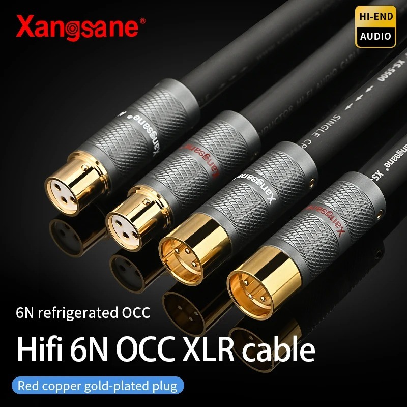 XS-5500 Frozen 6N Hifi OCC Balance Cable Microphone XLR Plug
