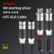 XS-9003Ag 6N Sterling Pure Silver Hifi Xlr Cable Amplifier CD Audio Cable Carbon Fiber Rhodium Plated Hifi XLR Plug XS-9003Ag 6N Sterling Pure Silver Hifi Xlr Cable Amplifier CD Audio Cable Carbon Fiber Rhodium Plated Hifi XLR Plug