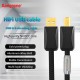 Xangsane Hifi USB OTG Cable USB A To B Type C 5N OCC Audio Cable Decoder DAC Sound Card A-B with Shielding