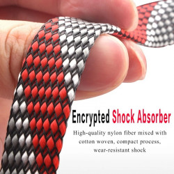 3mm/5mm/8mm/12mm/15mm/20mm Red Shock Absorption Audio Cable Shielding Network Signal Cable Speaker Cable Shielding Network