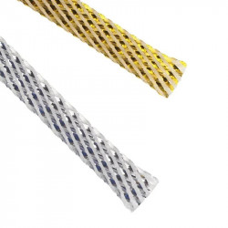 Gold Foil / Silver Foil Foil Audio Cable Net Shock-proof Interference Signal Speaker Wire Braided Sleeving Shock-absorbing Net