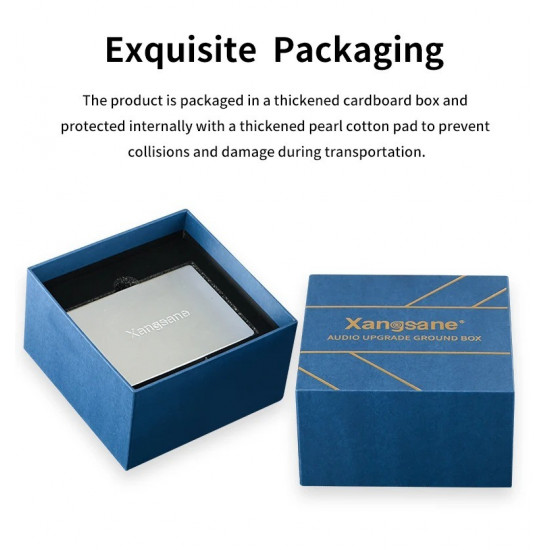 Xangsane Aluminum Alloy Hifi Grounding Box Audio Electronic Mute OCC Silver Plated Pure Silver Grounding Wire