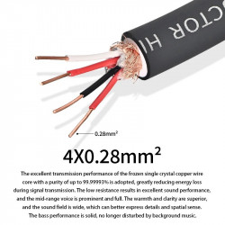 Xangsane XS-3300 Hifi Rca Cable 6N OCC HiFi XLR Cable Hifi USB AB Cable Amplifier CD Decoder Connection Bulk for Sell Cable