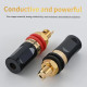 Xangsane Gold-Plated Copper Hi-Fi Speaker Terminal Block, Banana Plug Socket Connectors for Amplifier, CD Player & Audio Equipment
