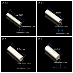 HiFi Pure Silver Wiring Protection Tube, Audio Cable Sleeve Sheath, Speaker Power Cable Damping Pressure Tube for Audiophile Equipment