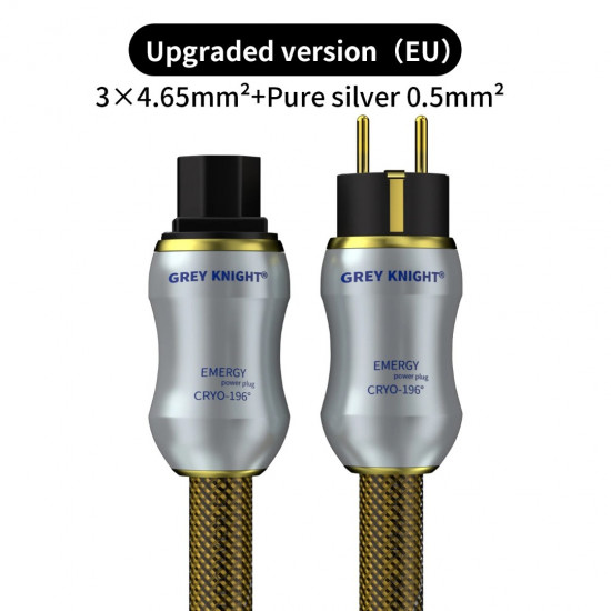 12AWG Single Crystal Copper 20AWG Pure Silver HiFi Power Cable AU/US/EU Audiophile Audio CD Amplifier