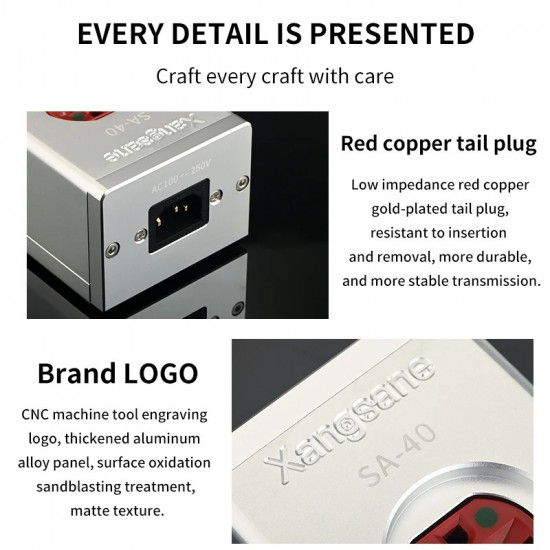 US HiFi Power Filter Socket - Pure Red Copper Audio Grade Power Outlet for High End Home Theater System