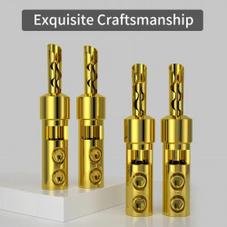 Xangsane Integrated Pure Red Copper Gold-plated Rhodium Plated Silver Plated Hifi Banana Plug Speaker Cable Terminal