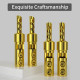 Xangsane Integrated Pure Red Copper Gold-plated Rhodium Plated Silver Plated Hifi Banana Plug Speaker Cable Terminal