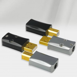 HiFi Audio Data Cable DIY Type A B USB A B 2.0 Connector Jack Tail Sockect Port Metal Casing