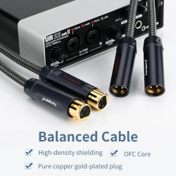 XS-6001 Oxygen Free Copper Hifi Balanced Cable Pure Copper Gold-plated XLR Cable Microphone Sound Card Cable