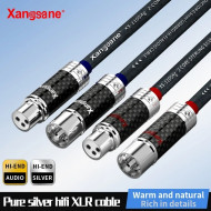 Hifi Xlr Cable 4N Pure Silver 2 * 0.5mm ² Amplifier Sound Card Decoding Connection Cable Microphone Cable Hifi Xlr Cable 4N Pure Silver 2 * 0.5mm ² Amplifier Sound Card Decoding Connection Cable Microphone Cable