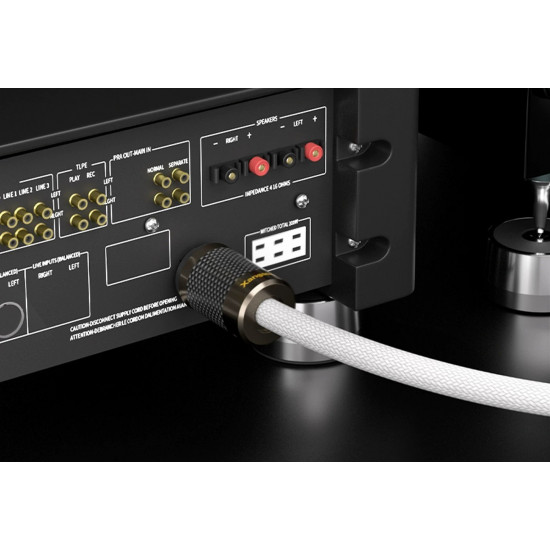 Xangsane 6N OCC + Pure Silver Audiophile Power Cable, US Standard High-End Power Cord for Amplifier & Hi-Fi Audio Systems